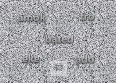 Fossil words: amok, fro, bated, eke, ado